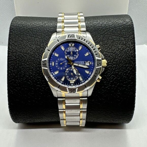 Citizen AN3394-59L Men's Silver Stainless Steel Analog Dail Quartz Watch JNA93 - Picture 2 of 12